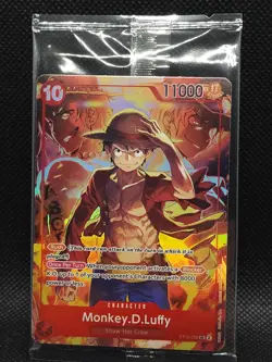 One Piece Treasure Booster Promo Card Monkey D Luffy ST10-006 Alternate Art - Image 1