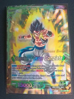 Gogeta Fusion Complete BT19 RELEASE EVENT Foil Dragon Ball Super Card Game | NM - Image 1