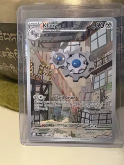 Klang 140/086 Pokemon SV Black Bolt Illustration Holo Card Near Mint Condition - Image 1