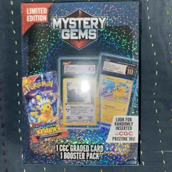 Pokemon TCG: Limited Edition Mystery Gems (1 Graded Card/1 Pack) Factory Sealed - Image 1