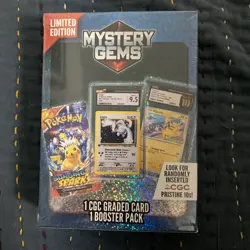 Pokemon TCG: Limited Edition Mystery Gems (1 Graded Card/1 Pack) Factory Sealed - Image 2