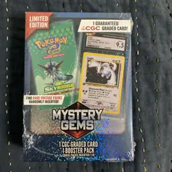 Pokemon TCG: Limited Edition Mystery Gems (1 Graded Card/1 Pack) Factory Sealed - Image 4