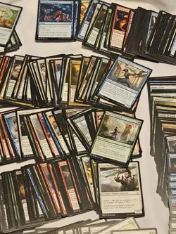 Box Of Magic The Gathering Cards! Com/Uncommon Lot And Stack Of Land Cards - Image 4