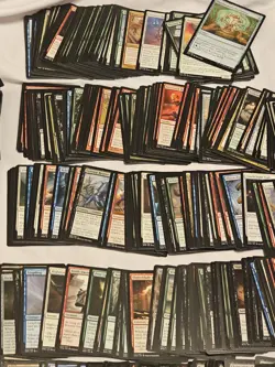 Box Of Magic The Gathering Cards! Com/Uncommon Lot And Stack Of Land Cards - Image 5
