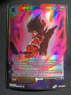 PreRelease Kaio-Ken Son Goku Reclaiming Hope Dragon Ball Super Card BT15-093 - Image 1
