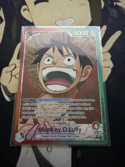 One Piece TCG OP13-001 Monkey D. Luffy Alt Art Leader AA Card Game CCG English - Image 1