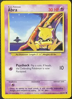 Abra 043/102 Base Set Regular - Pokemon Card - Image 1