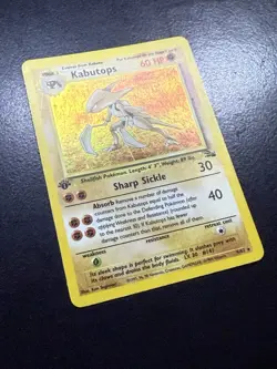 Kabutops 9/62 Holo Fossil Set Pokemon Card 1999 WOTC - 1st edition - MP - Image 3