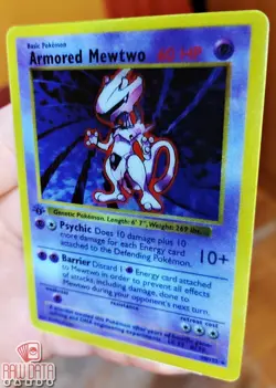 Pokemon MEWTWO / ARMORED MEWTWO LENTICULAR Card - Image 1