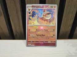 Pokemon TCG Flareon Reverse Holo Pokeball Card 013/131 Prismatic Evolutions - Image 1