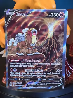 Pokemon Entei v TCG Holo Ultra Rare Card GG36/GG70 Crown Zenith - Image 2
