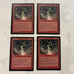 Magic the Gathering MTG Fireblast Play Set Of 4 Cards - Image 1