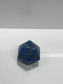 MTG d20 Spindown 20-sided blue OVERSIZE Life Counter die dice M21 Core Set 2021 - Image 1