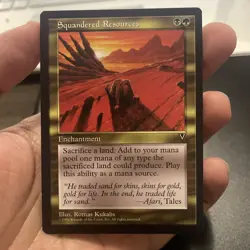 Squandered Resources Visions Rare Mtg Magic The Gathering - Image 1
