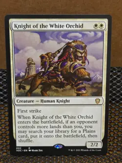 MTG, Knight of the White Orchid, R, Innistrad: Crimson Vow Commander, VOC, 092 - Image 1