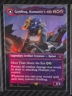 3 FOIL Shattered Glass MtG TRANSFORMERS Blaster Combat DJ Goldbug Ultra Magnus - Image 3