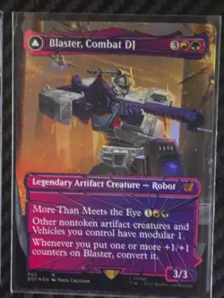 3 FOIL Shattered Glass MtG TRANSFORMERS Blaster Combat DJ Goldbug Ultra Magnus - Image 5