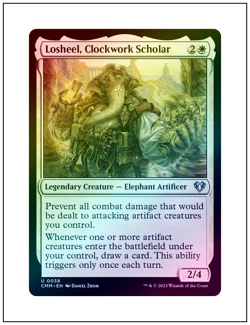 1x Losheel, Clockwork Scholar, Foil, Magic the Gathering MTG NM - Image 1