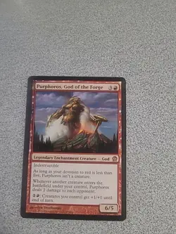 Magic: The Gathering Purphoros, God Of The Forge Lightly Played - Image 1