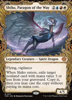 Near Mint x 1 Shiko, Paragon of the Way - Foil - Showcase Tarkir: Dragonstorm Va - Image 1