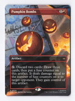 Pumpkin Bombs (Borderless) 0026 (R) MTG Marvel's Spider-Man: Eternal-Legal (SPE) - Image 1