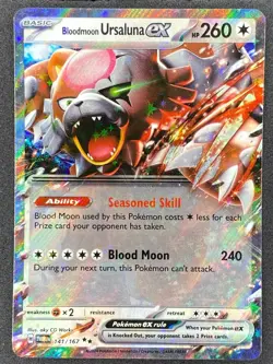 Pokemon Bloodmoon Ursaluna ex 141/167 TWM Twilight Masquerade NM MINT - Image 1