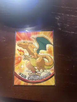 Topps Charizard 06 NON- Holo Blue Label TV Animation Pokemon Card LP - Image 1