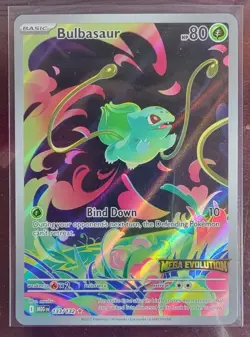 Pokemon Bulbasaur 133/132 English Mega Evolution Stamped Promo - Image 1