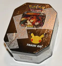 NEW! FACTORY SEALED! Pokemon TCG - 25th Anniversary Celebrations CHARIZARD Tin 4 - Image 1