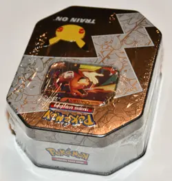 NEW! FACTORY SEALED! Pokemon TCG - 25th Anniversary Celebrations CHARIZARD Tin 4 - Image 4