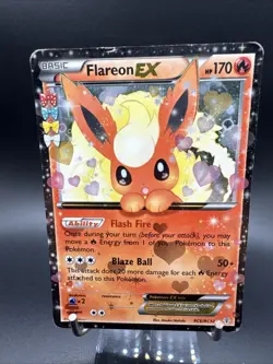 Flareon EX RC6/RC32 Pokemon Generations Radiant Collection Rare Holo 2016 - Image 1