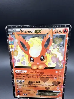 Flareon EX RC6/RC32 Pokemon Generations Radiant Collection Rare Holo 2016 - Image 2