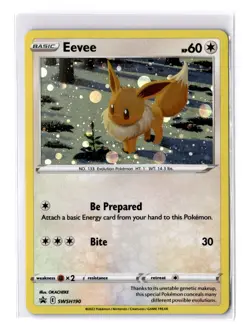 Eevee - SWSH190 Sword & Shield Black Star Promo Card - LP - POKEMON TCG - Image 1