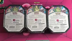 Pokemon Knock Out Snorlax Mimikyu Darkrai Collector's Tin Factory Sealed Rare - Image 2