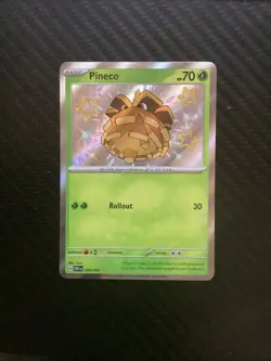 Pokemon TCG Pineco 099/091 Paldean Fates Shiny NM - Image 1