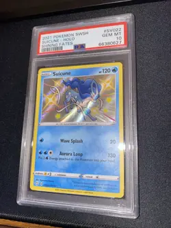2021 POKEMON SWSH SHINING FATES SUICUNE HOLO #SV022/SV122 PSA 10 GEM MINT - Image 3