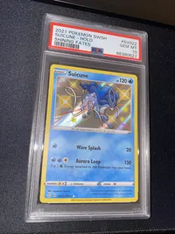 2021 POKEMON SWSH SHINING FATES SUICUNE HOLO #SV022/SV122 PSA 10 GEM MINT - Image 4