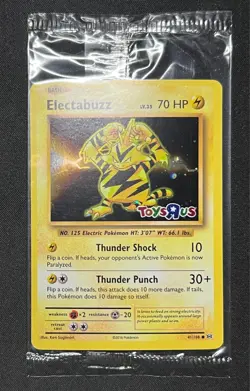 Electabuzz 41/108 Toys R Us Holo Promo Pokemon 2016 XY Evolutions Sealed - Image 3