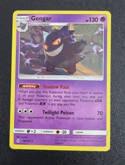 Pokemon Gengar - 70/214 Sun & Moon Unbroken Bonds Regular Rare - Image 1