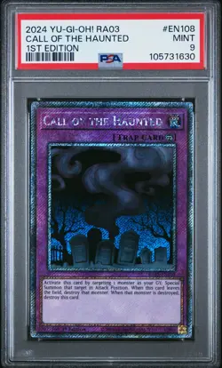 2024 YU-GI-OH! RA03-QUARTER CENTURY BONANZA 1ST ED CALL OF THE HAUNTED PSA 9 - Image 1