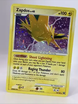 Pokemon TCG Zapdos Majestic Dawn Holo Rare Card 14/100 LP/MP Condition - Image 2