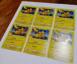 Lot Of 6 SWSH: Sword & Shield Promo Cards #SWSH039 Pikachu - Image 1
