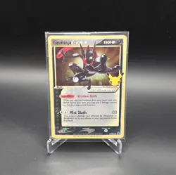 Pokemon Greninja Gold Star SWSH144 Celebrations Black Star Promo Card Sealed - Image 1