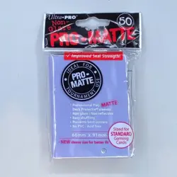 Ultra Pro 50 Ct Deck Protector Pro Matte Card Sleeves - LILAC 84504 / AW4846 - Image 1