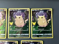 Pikachu 005/025 Celebrations Full Art Holo Card (Lot Of 7) Near Mint - Image 3