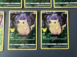 Pikachu 005/025 Celebrations Full Art Holo Card (Lot Of 7) Near Mint - Image 4