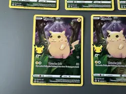 Pikachu 005/025 Celebrations Full Art Holo Card (Lot Of 7) Near Mint - Image 5