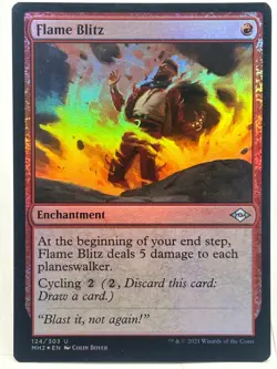 Flame Blitz NM/M* FOIL Modern Horizons 2 ENGLISH 124/303 mtg -UnltdCards - Image 1
