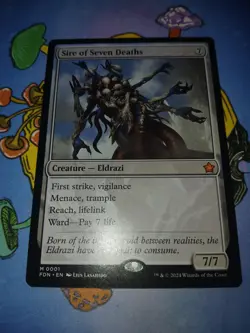 1x Sire of Seven Deaths Foundations Regular MTG - Image 2