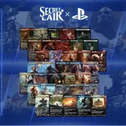 Secret Lair PlayStation x Magic The Gathering Non Foil Bundle + Sol Ring PRESALE - Image 1
